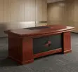 Meza ya Ofisi ya Mtendaji Mahogany 1800mm - 4
