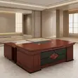 Meza ya Ofisi ya Mtendaji Mahogany 1800mm - 5