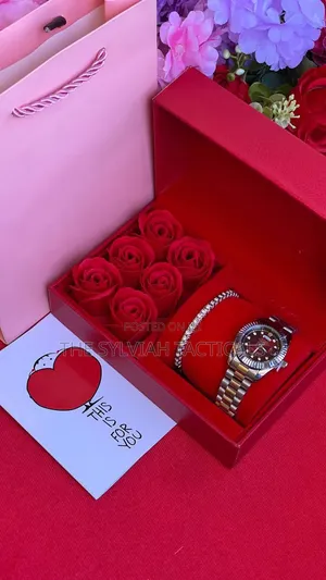 Seti ya Zawadi: Rose za Sabuni Zilizohifadhiwa na Kadi, Mfuko & Sanduku