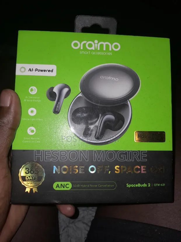 Oraimo Spacebuds 2 Vipuli vya Masikioni vya Wireless - 1