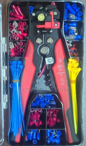 Cable Crimping na Wire Stripping Tool Set na Vifaa