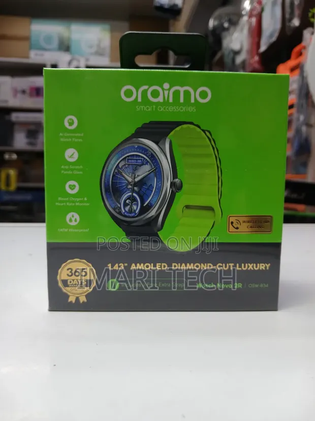 Oraimo Watch Nova 2R OSW-834 1.43" AMOLED with Free Extra Strap - 1