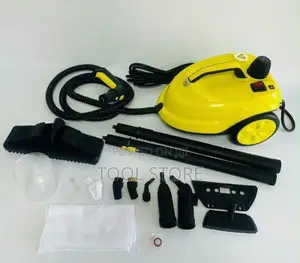 Yellow Portable Steam Cleaner with Multi-Accessories