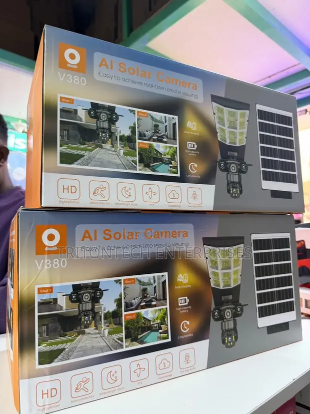 Kamera ya Usalama ya V380 AI Solar PTZ - 1