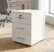 Kabati la Ofisi Nyeupe la Pedestal - 2