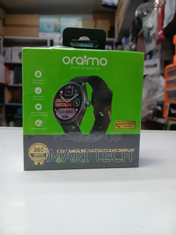 Oraimo Watch 5R 1.43” AMOLED IP68 Smartwatch - 1