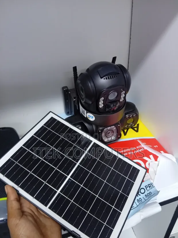Kamera ya Usalama ya Nje ya 4G yenye Lensi Tatu na Nguvu za Jua, Inastahimili Hali ya Hewa - 1