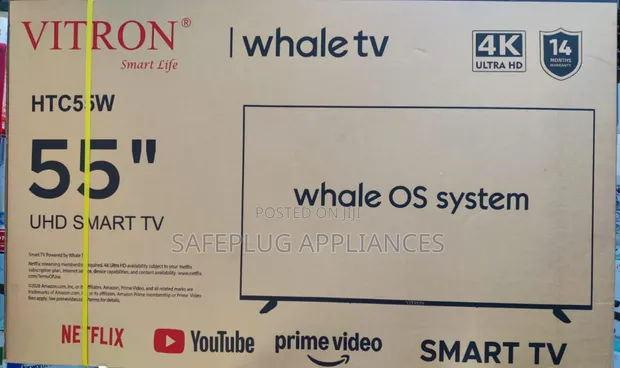 Vitron 55 Inch QLED UHD Smart TV (Whale OS) - 1