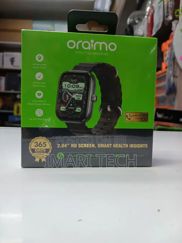 Oraimo Watch 6 OSW-807 Smartwatch na Straps za Ziada - 1