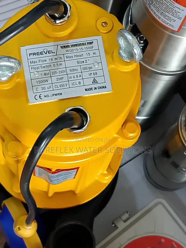 Freevel 2HP Sewage Submersible Pump - 1
