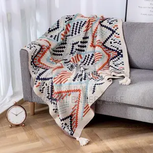 Bohemian Knitted Throw Blanket 130x160cm