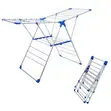 Foldable Clothes Drying Rack with Hanger Rail - 1