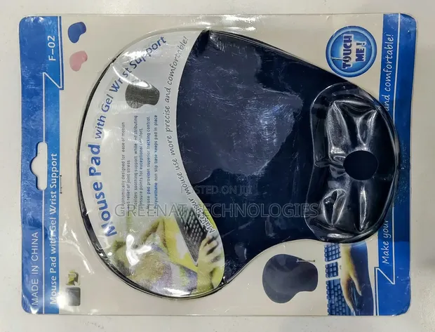 Mousepad ya Ergonomic na Gel Wrist Pad - Bluu - 1