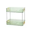 2-Tier Rectangular Countertop Storage Organizer - Green - 1