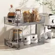 2-Tier Rectangular Countertop Storage Organizer - Green - 2