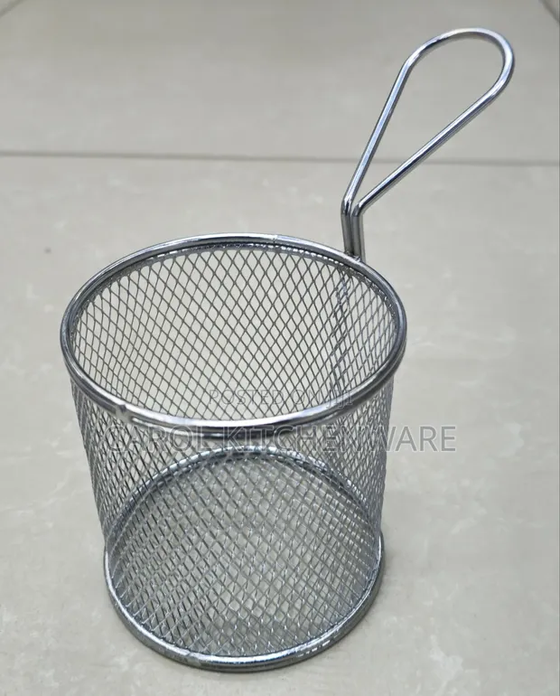 Mini Round Stainless Steel Fry Basket - 1