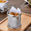 Mini Round Stainless Steel Fry Basket - 2