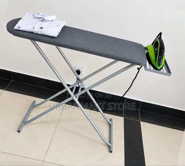 Durable Metal Ironing Board with Headrest - 1