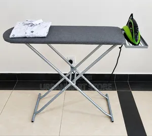 Heavy-Duty Metal Ironing Table for Home & Industrial Use