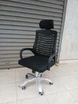 Mesh Office Chair with Armrests & Headrest - 2