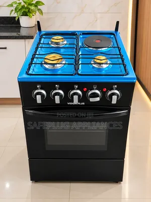 Vision 50x55cm Jiko la Stendi la Gesi na Umeme 3+1