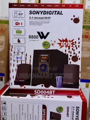 SonyDigital SD004BT Active Subwoofer with Speakers