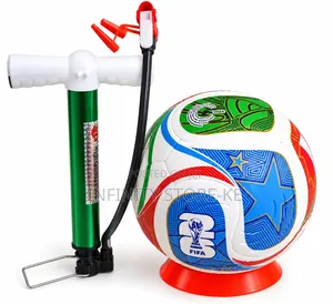 Mpira wa Kandanda wa Trionda Multicolour Usio na Tube na Pampu ya Kupuliza ya Mwongozo