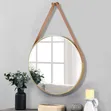 Nordic Wall Hanging Decorative Mirror (Dhahabu, 60cm) - 4