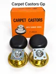 Carpet Castors P-65mm With Rubber Wheels - 2