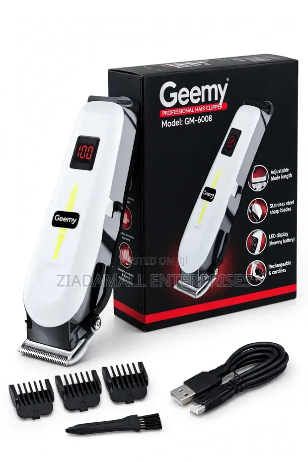 Cordless Rechargeable Geemy Shaver - 1