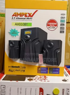 Ampex AX010BT 2.1 Channel Bluetooth Speaker System