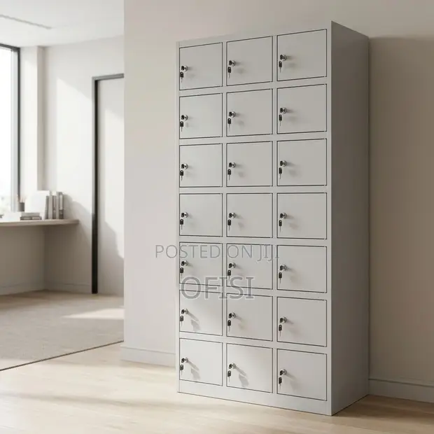 24-Unit Office Locker Cabinet - 1