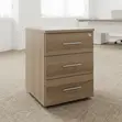 3-Drawer Modern Pedestal Cabinet - 2