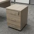 3-Drawer Modern Pedestal Cabinet - 3