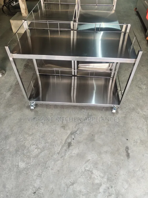 Trolley ya Hospitali ya Stainless Steel - 1