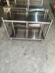 Trolley ya Hospitali ya Stainless Steel - 2