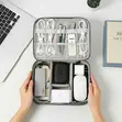 Large Capacity Cable & Electronics Organizer Bag (23x21cm) - 1