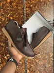 Clark Bank Robber Coffee Leather Shoes - 2