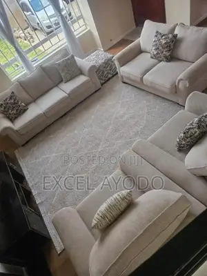 Classic Beige Lawson Arm 7-Seater Jumbo Couch