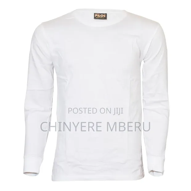 Slim Fit White Long Sleeve Shirt - 1
