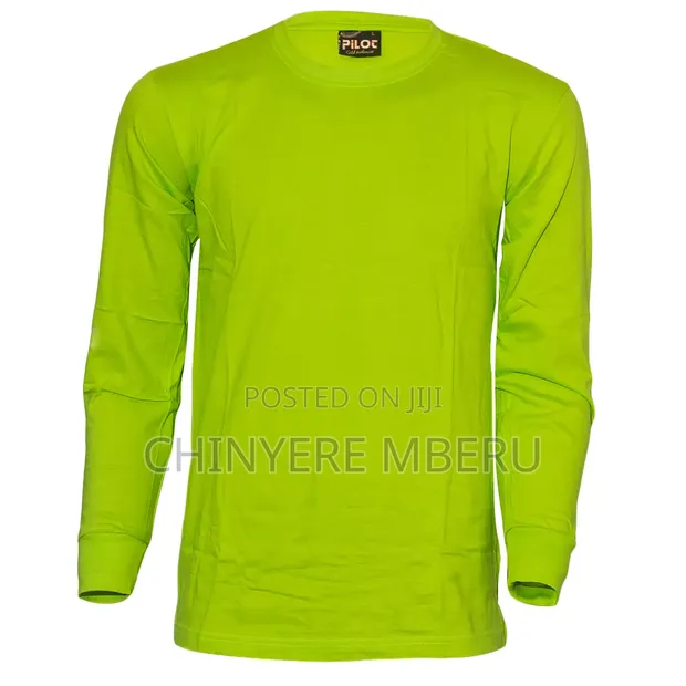 Shati la Mikono Mirefu la Kijani la Slim Fit - 1