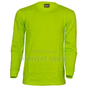 Shati la Mikono Mirefu la Kijani la Slim Fit