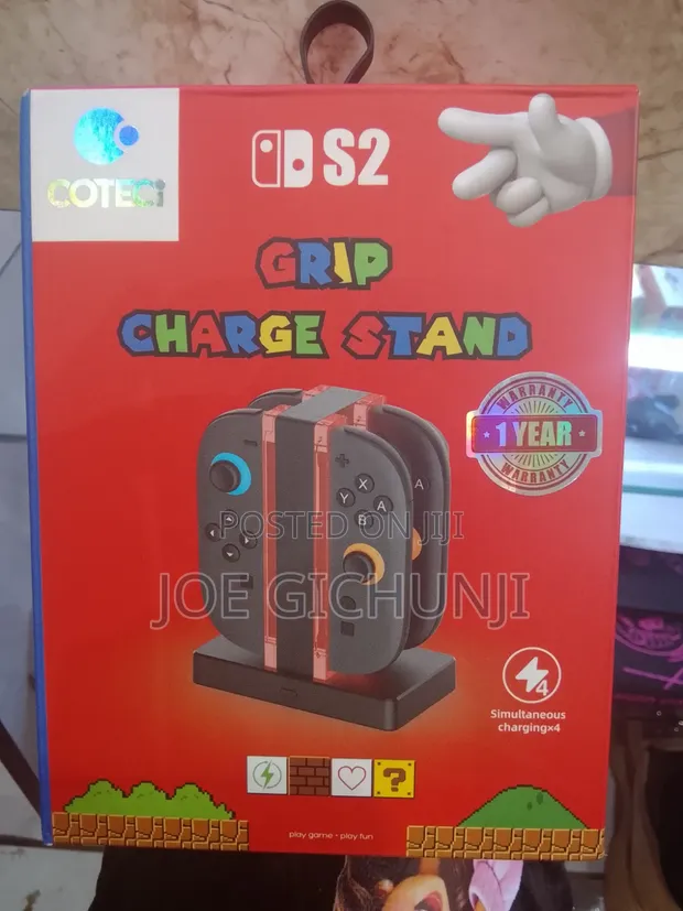 COTECI Nintendo Switch S2 4-in-1 Joy-Con Charging Grip Stand - 1