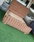Kitanda cha Brown cha 5x6 chenye Headboard ya Channel - 2