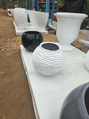 Elegant and Modern Fibre Flower Pots