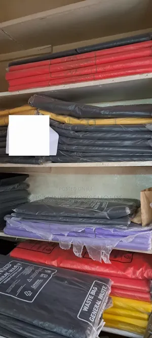 Mifuko ya Taka 30x36 - Nyeusi, Nyekundu, Njano (50pcs)