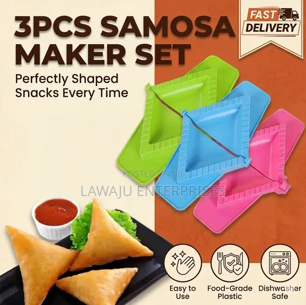 Triangular Samosa Cutter - 3 Piece Set - 1