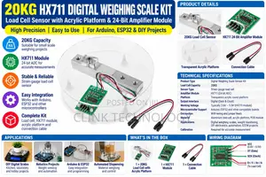 HX711 Digital Weighing Scale Kit na Load Cell