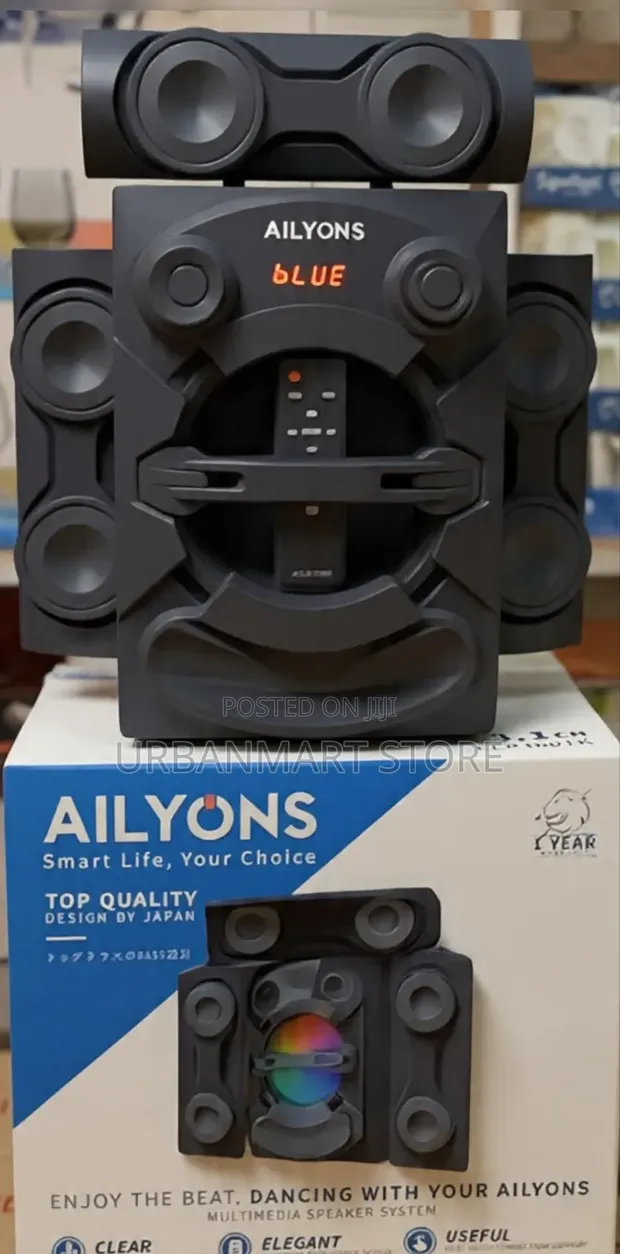 Brand New Ailyons ELP3601K 3.1CH Multimedia Subwoofer Speaker System - 1