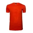 Shati Fupi la Mikono Mfupi la Rangi ya Chungwa Giza la Slim Fit - 1